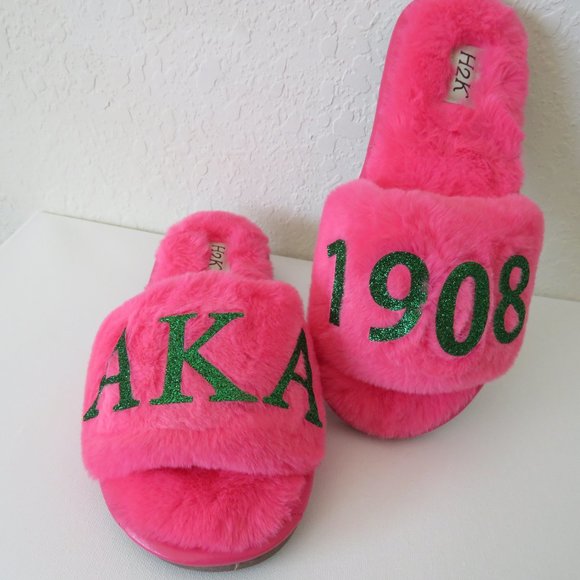 AKA Personalized pink slippers - Picture 3 of 4